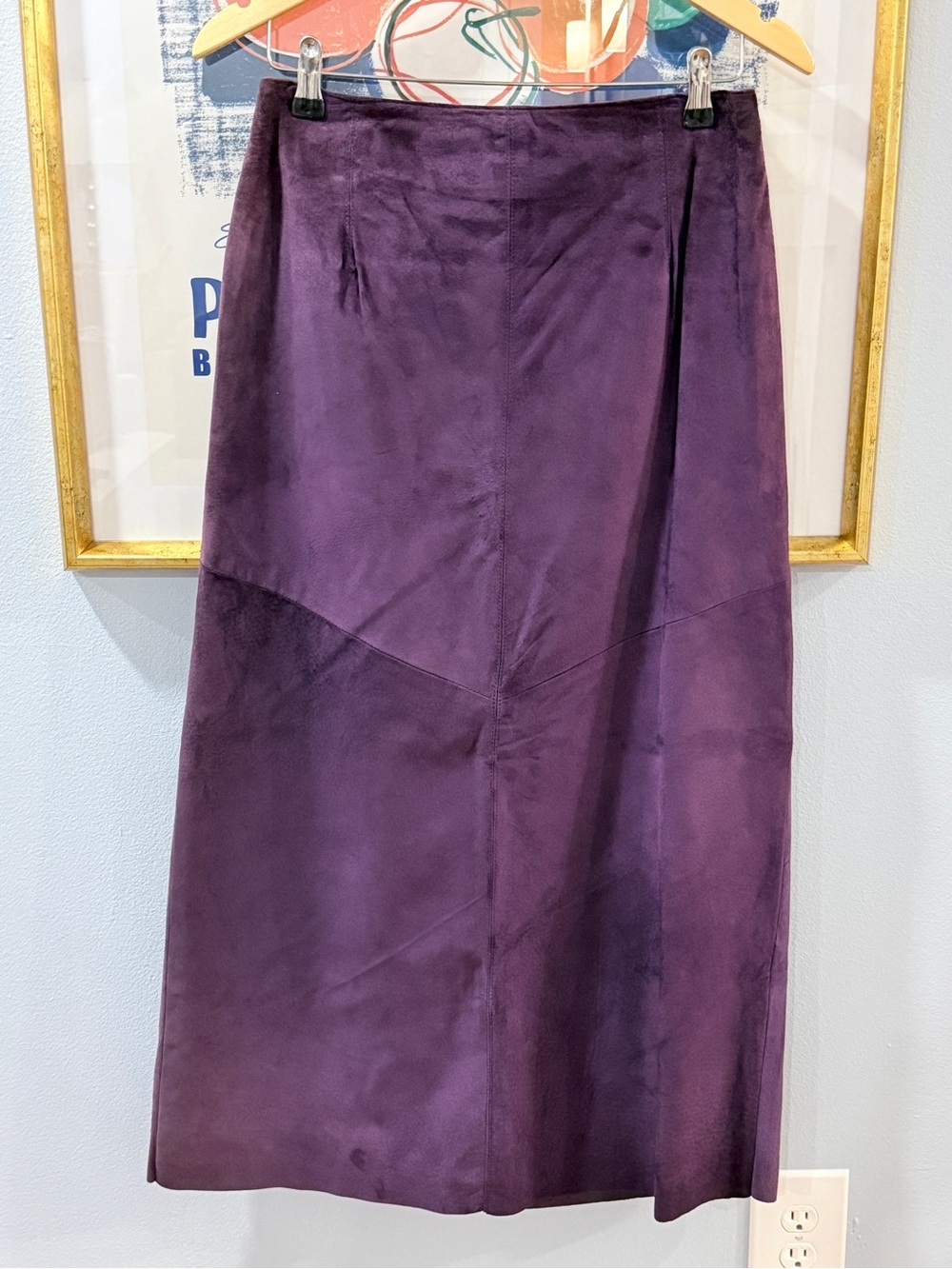 Siena Studio Purple Suede Maxi Skirt